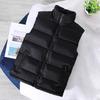 Zipper Solid Color Sleeveless Jacket Trendy Washable Warm Vest