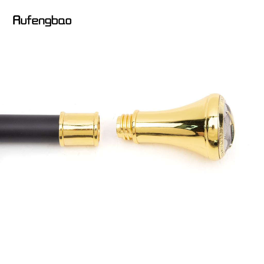 Золотисто-белая масонская трость с рельефным тотемом VG, модная трость для ходьбы, посох джентльмена, набалдашник, трость для ходьбы 92 см