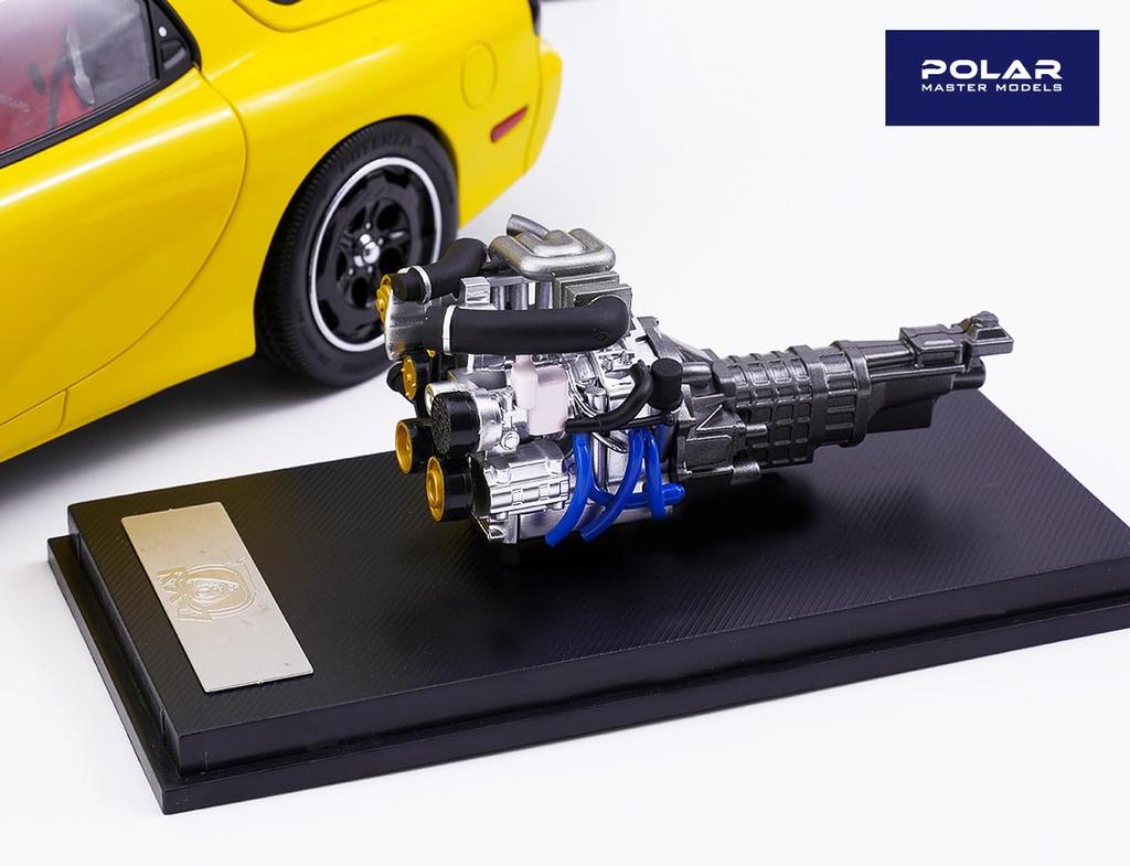 POLAR MASTER MODELS Масштаб 1/18 Mazda RX7 Желтый Speed Готовое изделие PLM22-002-1