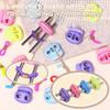 32 шт. Стопоры для спиц для вязания Набор стопоров для петель вязания Силиконовые защитники кончиков спиц для вязания Швейные и вязальные поделки