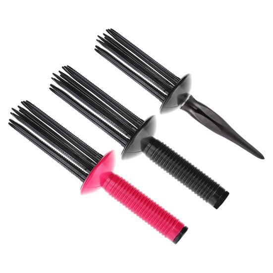 1/2 шт. расческа для завивки волос щетка для объема воздуха пластик предотвращает повреждение волос противоскользящая ручка DIY прическа инструмент для укладки вьющихся волос расческа для завивки волос