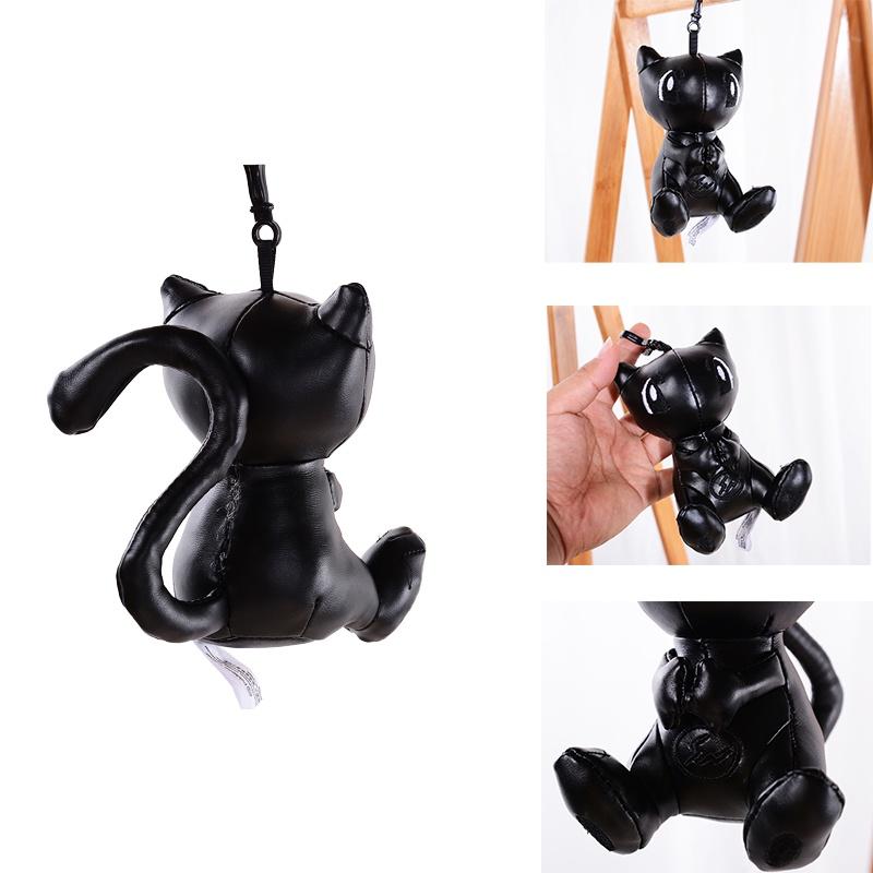 Милый Покемон Мьюту Темно-черный ПУ Подвеска Кукла Игрушка Брелок Детский Подарок 12,5 см/5 дюймов