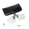 Glasses Magnifier Folding Clip On Loupe Eyeglass Lens Clear Lens 2X Magnifying Glasses