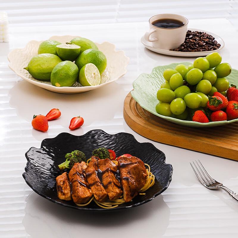 ZISIZ Japanese Stone Texture Irregular Dinner Plate Set