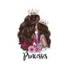 Beautiful Princess Parches Crown Princess Patch Fashion Iron On Diy Accessory Heat Transfer Stickers Clothes Iron-On Transfer