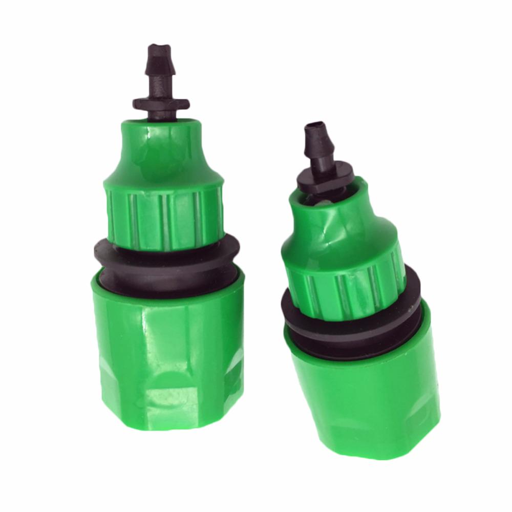 1 шт. Адаптер быстрого соединения для капельной ленты, соединитель для ирригационного шланга с 1/4" штуцером, садовая ирригация, садовые инструменты ADM