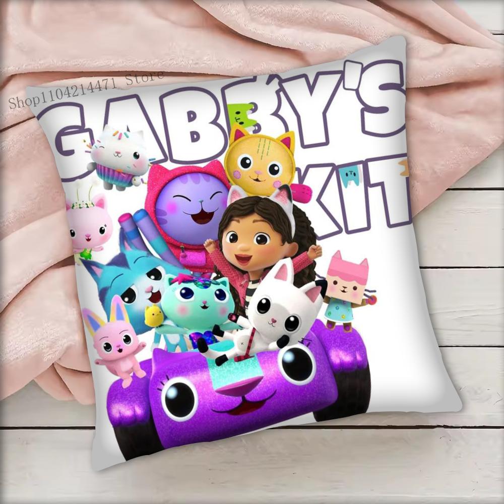 1 шт. Наволочка G-Gabbys Dollhouse Квадратная Спальня Диван Досуг Комфортная Подушка Автомобиль Гостиная Домашнее Украшение