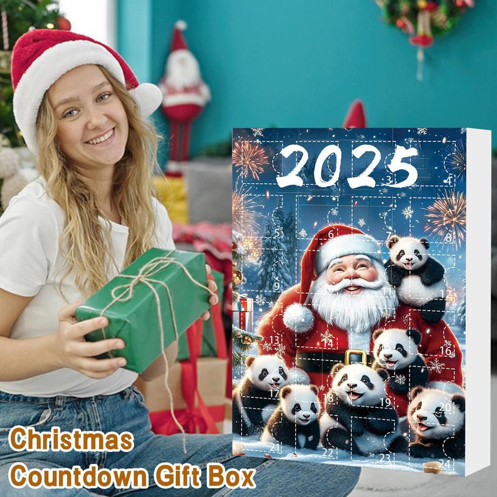 24-дневный рождественский адвент-календарь, календарь обратного отсчета, 2D-подвеска в виде плоского акрилового медведя, подвеска обратного отсчета, милый шарм в виде рождественской елки