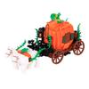 Хэллоуин Сцена Конструктор MOC Кладбище Надгробие Мышь Тыква Машина Вампирский Трон Камин Летучая мышь Свет Свеча Игрушка Подарок A040