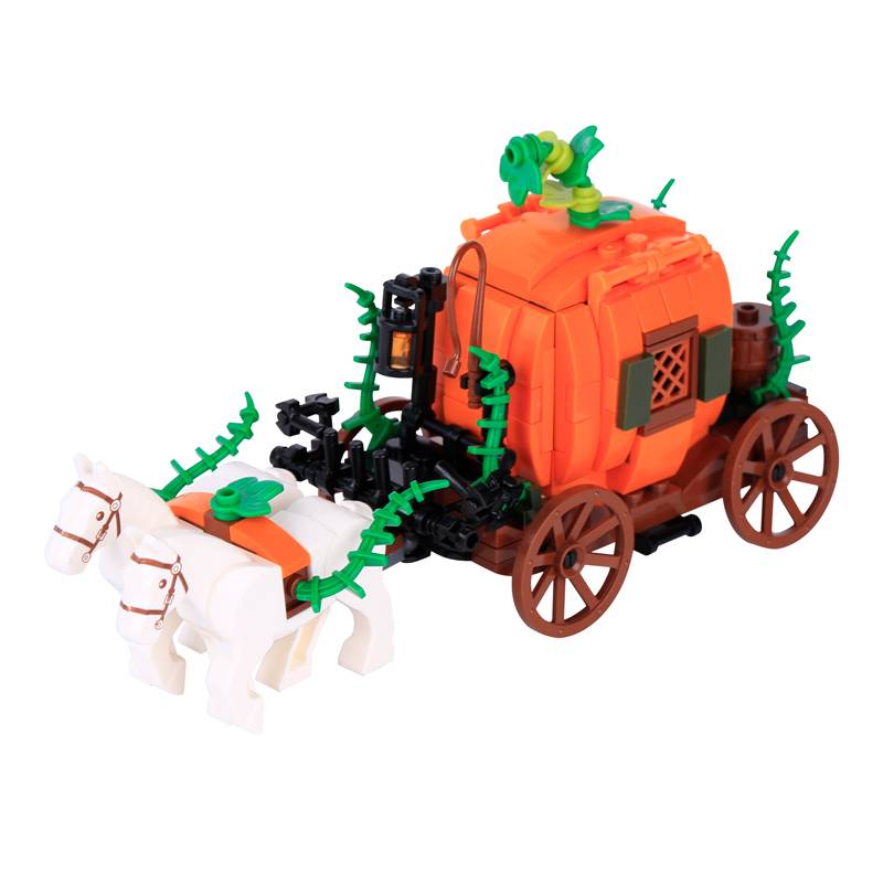 Хэллоуин Сцена Конструктор MOC Кладбище Надгробие Мышь Тыква Машина Вампирский Трон Камин Летучая мышь Свет Свеча Игрушка Подарок A040