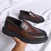 Men's Dress Shoes Leather Fashion Shoe for Men Business Formal Casual Shoes Slip On Wedding Men Shoes Male Footwear
