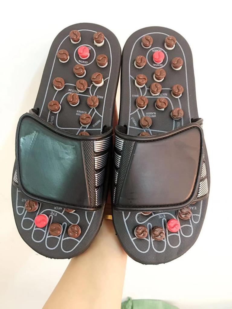 Fashion New Massage Shoes Mens Chinese Medicine Pedicure Foot Slippers Home Healthcare Spring Acupoint Adult Slipper