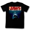 Jaws Poster Black Adult T-Shirt
