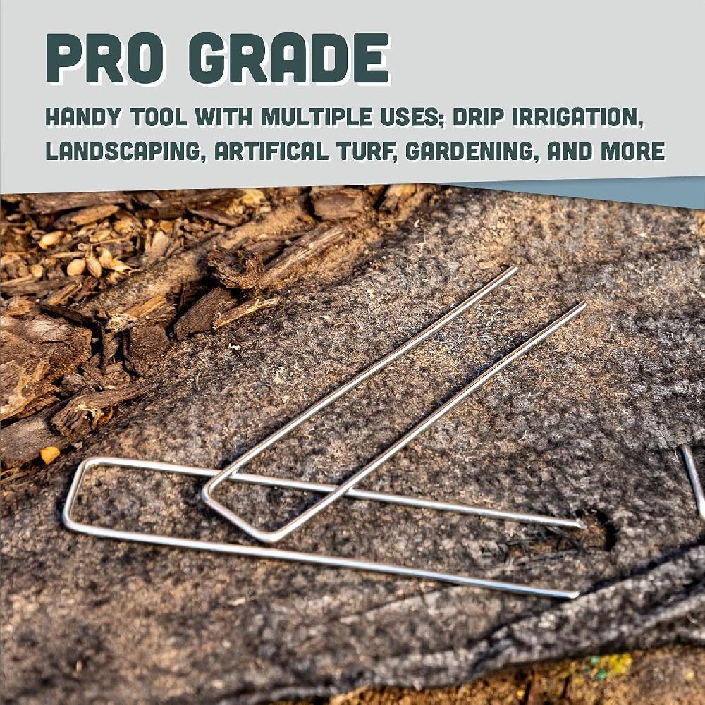 50 Садовый фиксатор U-образной формы, толщина 2,5 мм, ширина 4 см, длина 10 см, большие U-образные гвозди