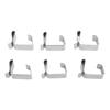 50Pcs Metal Christmas Lights Gutter Hooks Stainless Steel Christmas Lights Gutter Hangers S 20x14mm