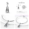Совместимо с Pand 3 мм Аутентичные Браслеты Коллекция Знаковых Зданий Шарм Идеально Для Женщин Украшения Сделай Сам Шармы-Бусины Новые Товары