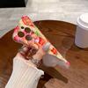 Twist oil painting purple flower mobile phone case for Apple 16PRO fine hole anti-drop 15/14 flower protective case