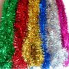 10pcs Christmas Decoration Tinsel Ribbon Garland Ornament Colorful Strips Christmas Tree Hanging Pendant Home Xmas Wedding Decor