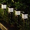 1/2/4/6/8pcs Led Solar Pathway Lights Waterproof Outdoor Solar Lawn Lights for Garden Landscape Path Yard Patio Driveway Walkway