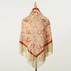 New Velvet Jacquard Tassel Triangle Shawl Retro Cheongsam Shawl Dress Banquet Shawl Triangle Scarf