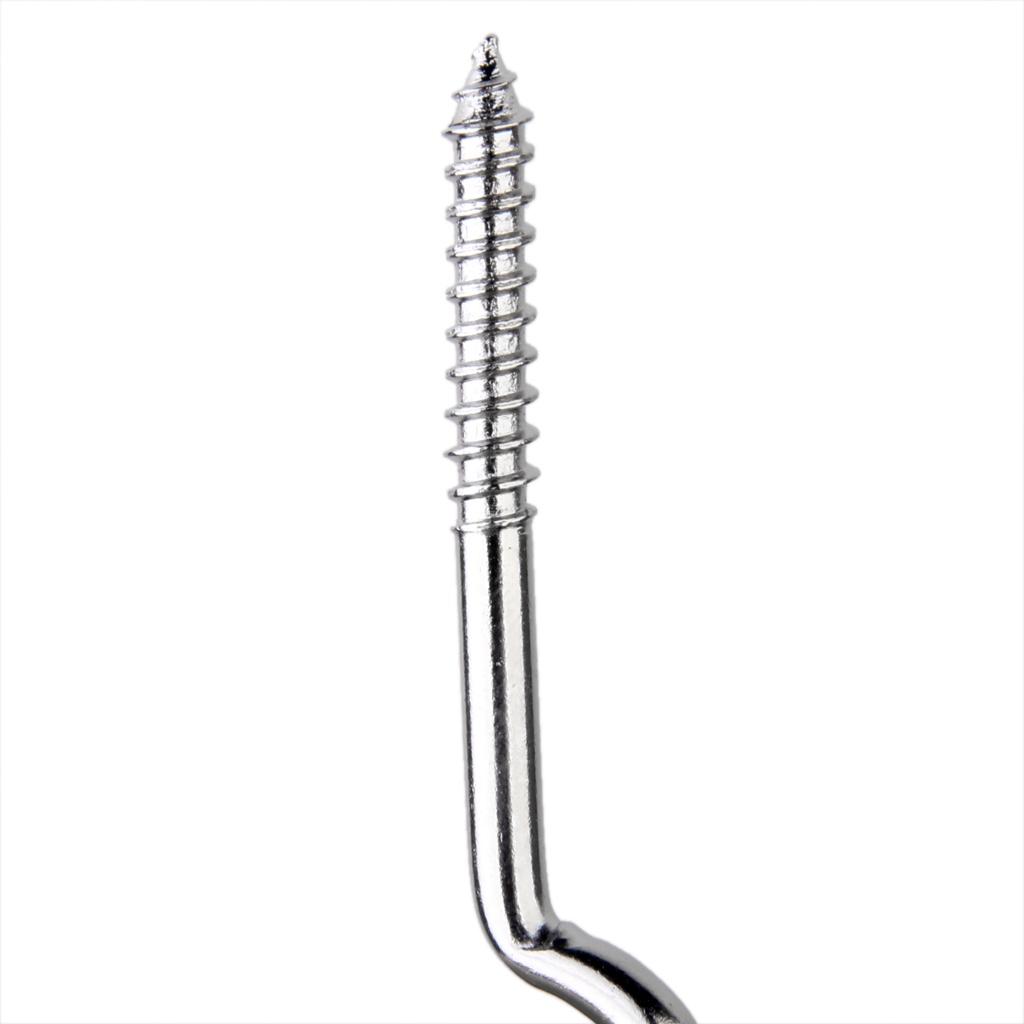 Винт-крючок с ушком 78 х 4,5мм 10шт Серебристый