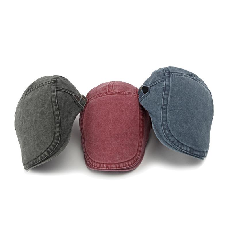 Cotton Peaked Cap Men's Forward Cap Spring Summer Beret Women's Forward Cap