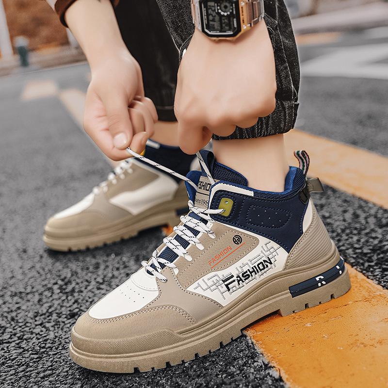 Модные кроссовки мужские повседневные осенние вулканизированные туфли мужские прогулочные спортивные туфли уличные ботильоны мужские кроссовки с мягкой подошвой прогулочные туфли