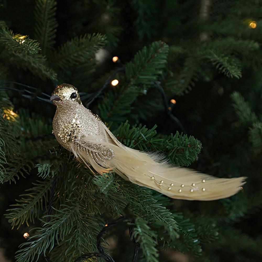 Realistic Christmas Birds Ornament Artificial Christmas Tree Decoration Home Xmas Decor