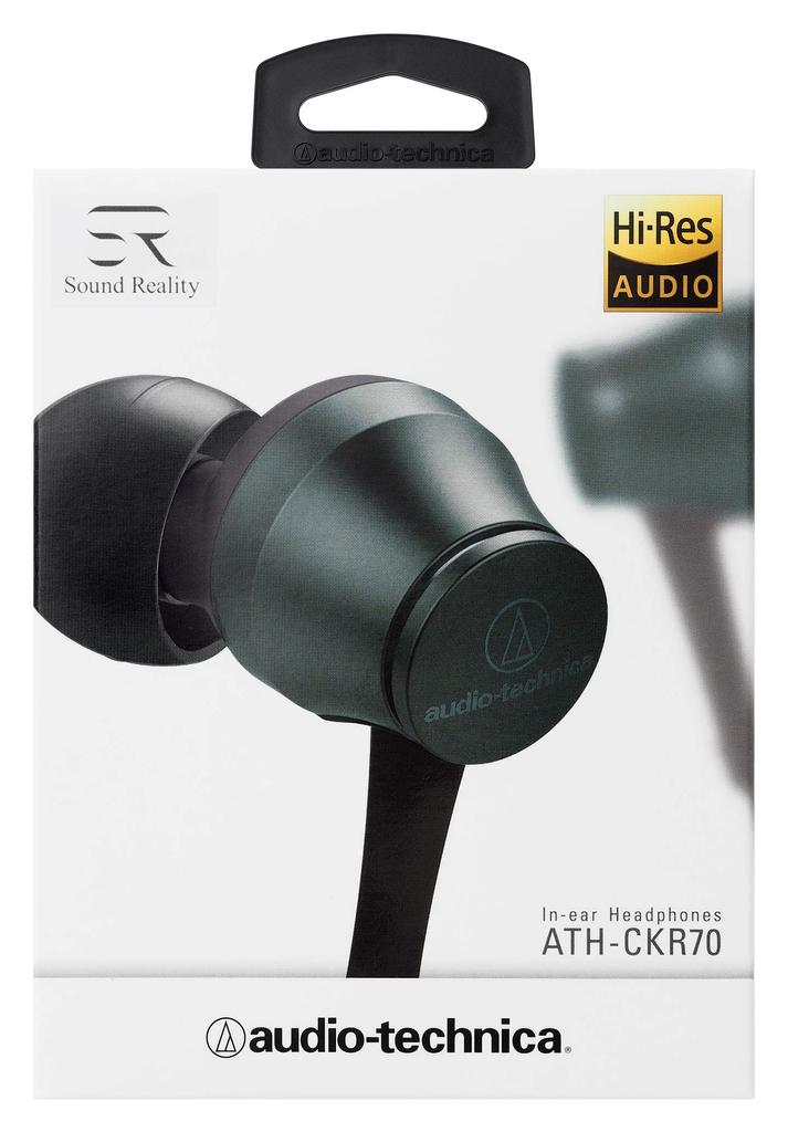 Наушники Audio Technica BL проводные канального типа с высоким разрешением, совместимые с черным ATH-CKR70