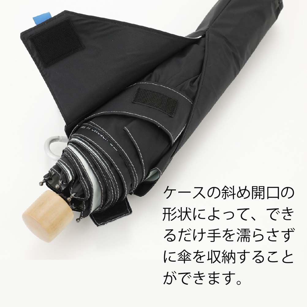 ogawa Широкий складной для защиты от солнца и УФ-излучения и степени затенения или тепла Вода Бледный на молнии для хранения 18724 Зонт, Ручное открытие, 60см, Инноватор,