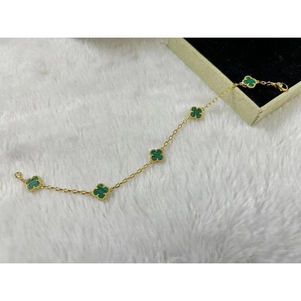 Высококлассный браслет «Четырехлистный клевер», мини-браслет «Шестицветик», браслет из красного халцедона и черного агата, женский браслет