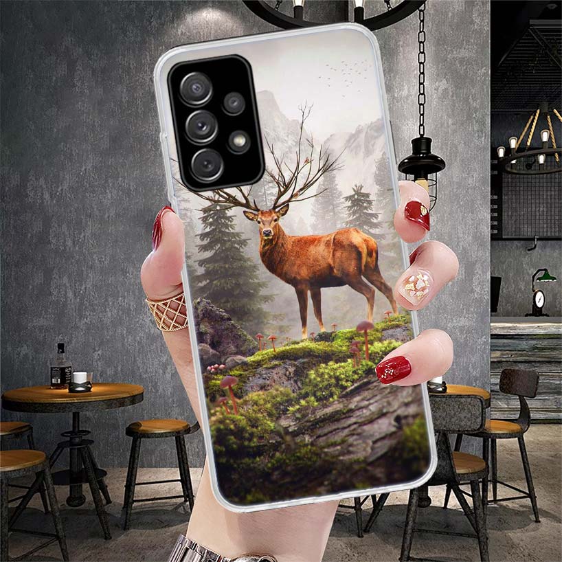Deer Hunting Camo Phone Case For Samsung Galaxy A12 A22 A32 A52 A72 A02S A51 A50S A71 A70 A31 A20S Note 20 Ultra S10 A10S Galaxy