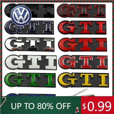 2026 Горячий Для VOLKSWAGEN VW Металлический Логотип GTI Значок Эмблема на Переднюю Решетку Автомобиля для Volkswagen Polo Caddy Golf 4 5 6 8 Jetta Tiguan Tour