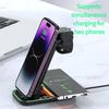 3 in 1 Wireless Charger Stand for iPhone 17 16 15 14 13 12 Pro Max Magnetic Charging Dock for Apple Watch AirPods 15W Fast Charging Desktop Stand