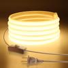 High Bright COB LED Strip Light 288 leds/M EU Plug 220V 110V CRI RA 90 Outdoor Garden FOB LED Tape For Bedroom Kitchen Lighting