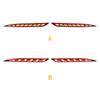 2PCS For Tesla Model Y Rear Fog Lamp Brake Light Dynamic Turn Signal Reflector LED Bumper Light Car Tuning Accessories