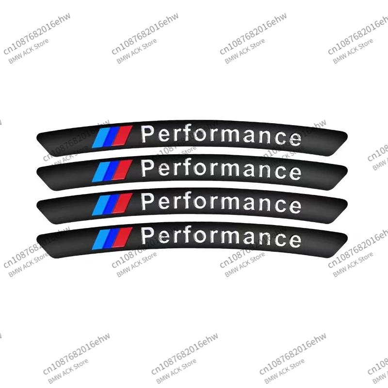 Car Rim Aluminum Stickers Decoration for BMW E36 E39 E46 E60 E90 F10 F30 E93 G11 G12 M3 X3 X5 X6 X1 X2 E92 E87 Car Accessories X111