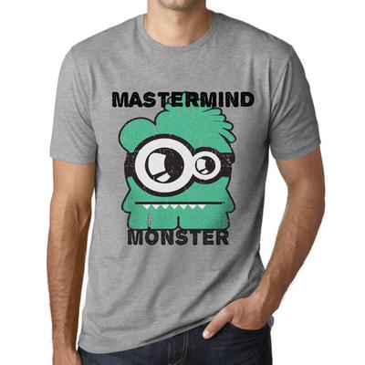 Мужская винтажная футболка с рисунком Mastermind Monster Grey Marl