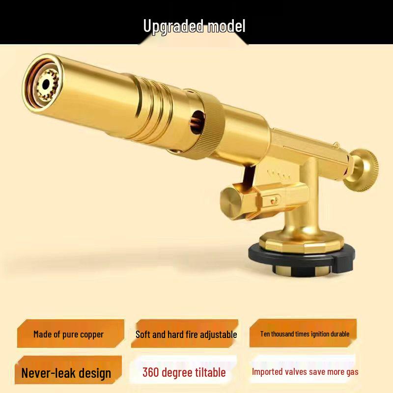 Портативная полностью медная газовая горелка для опаливания свиной щетины и розжига барбекю