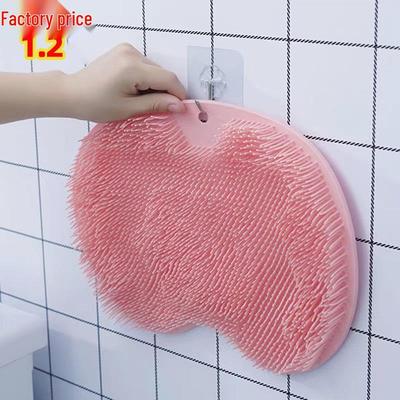 Силиконовый настенный коврик для массажа стоп с присоской для ванны