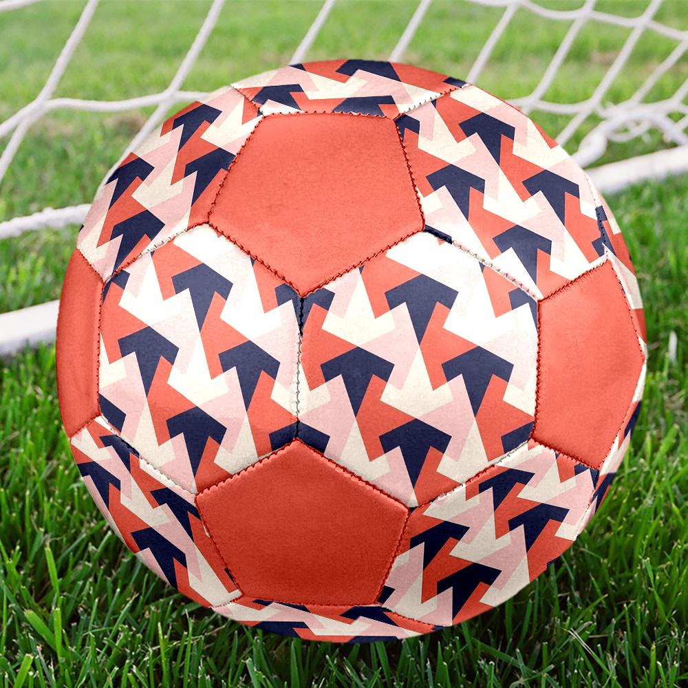 1 шт. Абстрактный Геометрический Без Зон Прочный Футбольный Мяч, Размер 5, Идеально Подходит для Тренировок, Развлечений И Соревнований, Подарок yy2606081