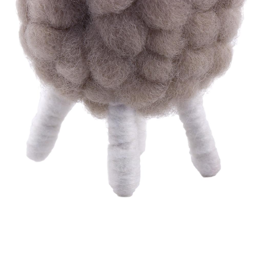 Wool Felt Sheep Birthday Miniatures Home Furnishings Figurines Desktop Decor Mini Table Ornament