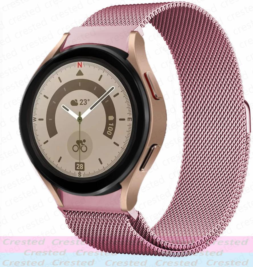Ремешок 20 мм без зазоров для Samsung Galaxy Watch 7 5 pro/4 Classic 44мм 46 40мм 43мм 47мм Миланский петлевой браслет Ремешок Galaxy Watch 6
