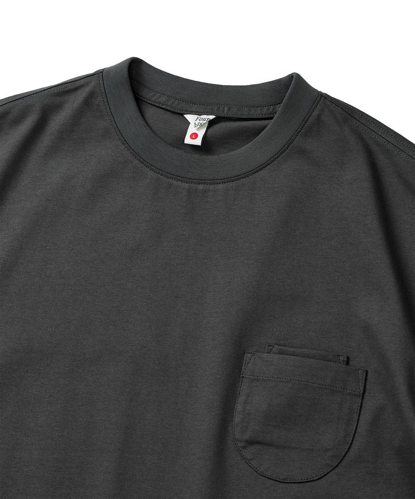 FOUNDPOCKET Fpp Карманная футболка с круглым вырезом Серая