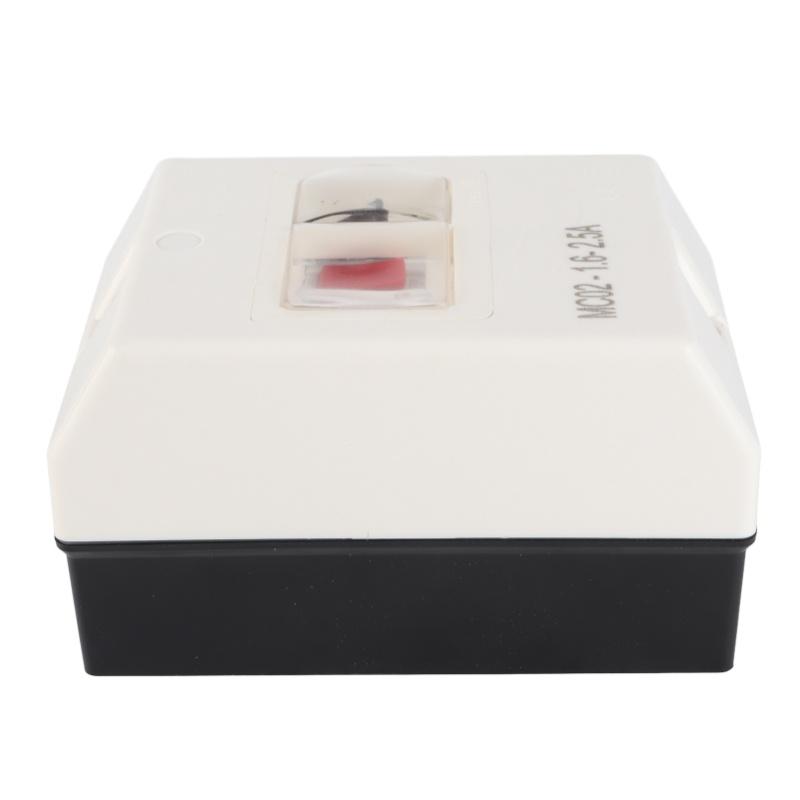 Motor Protection Switch Circuit Breaker MC02-1.6-2.5A 50/60Hz ABS Waterproof 220V/380V
