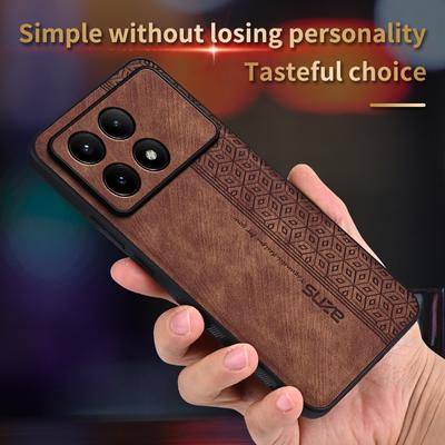 Для Xiaomi POCO X6 Pro задняя крышка кожаный чехол для телефона ударопрочный чехол для POCO X6 Pro 5G Coque Capa Bumper