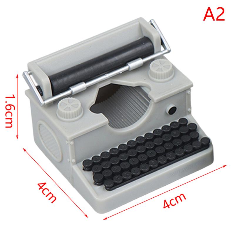 1: 12 кукольных домиков, мини-украшения, имитация пишущей машинки, кукла, игрушечный реквизит, реквизит