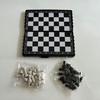 1 комплект мини-шахмат для путешествий со складной шахматной доской размером с ладонь, 5 дюймов, портативный магнитный