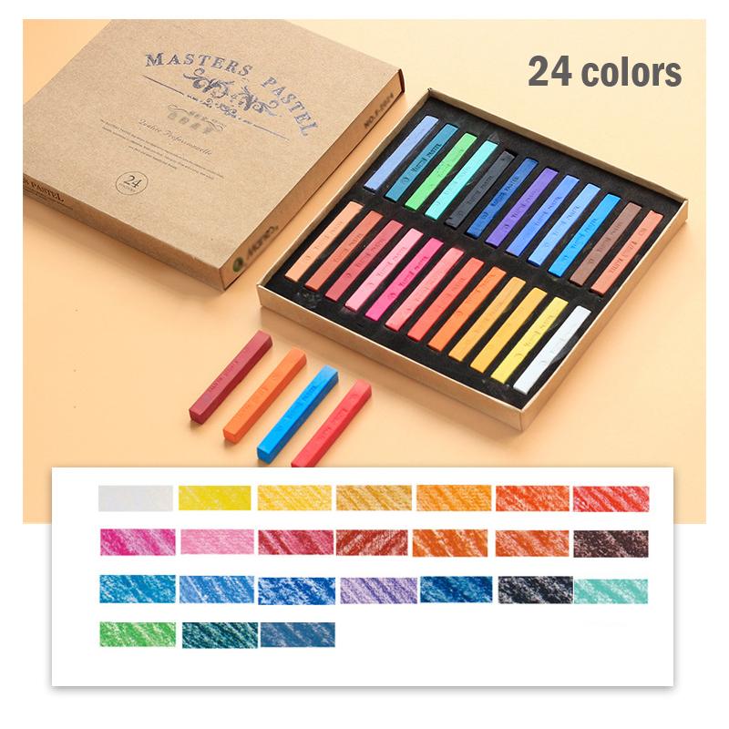 Masters Pastel Color Пастель 12 цветов 24 цвета 48 цветов Ослепительная пастель Одноразовая краска для волос Палка Пастельная кисть