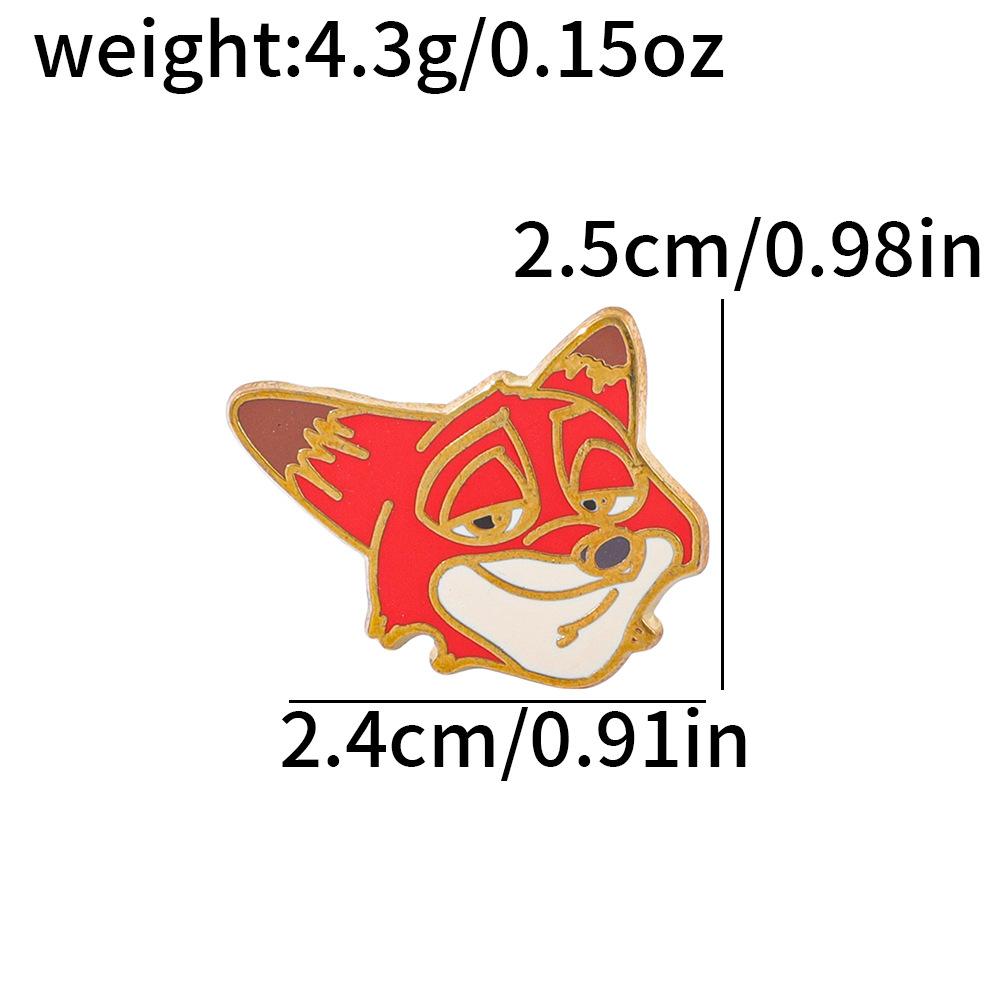 28 Штук Crazy Зверополис Металлическая Значок Ник Лис Джуди Кролик Сплав Эмаль Брошь Горячая Распродажа